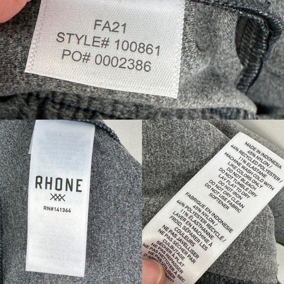 NEW‎ Rhone Reign Around Joggers Size Medium Charcoal Heathery Grey Loungewear M - Picture 9 of 16